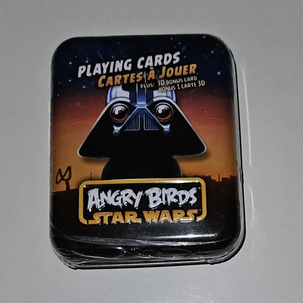 NEW Star Wars Angry Birds Darth Vader Playing Cards Deck Collectible Tin